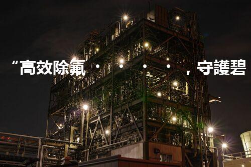 “高效除氟，守護碧水藍天——廢水中氟離子處理新篇章”
